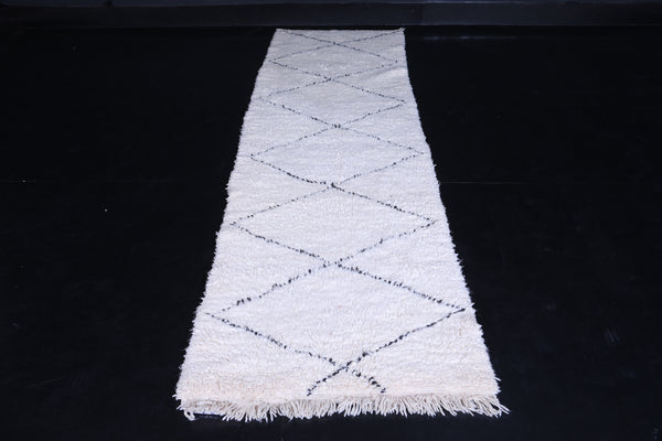 Runner entryway beni ourain rug 2.6 FT X 9.5 FT