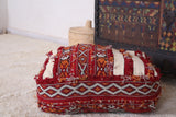 Vintage moroccan handwoven kilim pouf