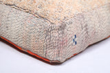 Two vintag azilal handmade berber rug poufs