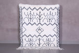 Beige moroccan handmade beni ourain rug 4.8 FT X 5.9 FT