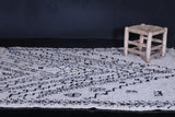 Handmade beniourain berber rug 4.9 FT X 6 FT