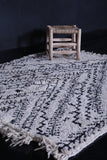 Handmade beniourain berber rug 4.9 FT X 6 FT
