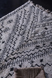 Handmade beniourain berber rug 4.9 FT X 6 FT