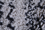 Handmade beniourain berber rug 4.9 FT X 6 FT