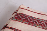 Moroccan azilal berber handwoven rug long pouf