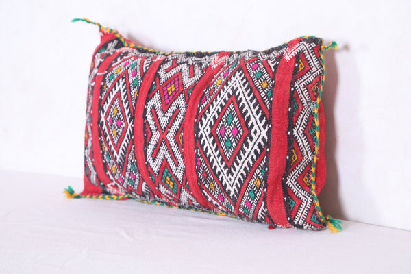 Moroccan handmade kilim pillow 11.4 INCHES X 18.1 INCHES
