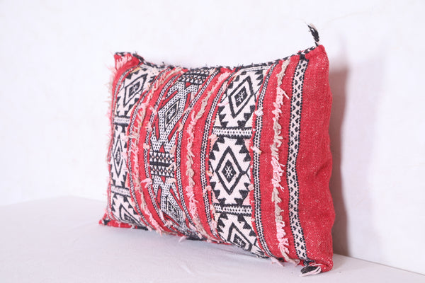 Moroccan handmade kilim pillow 13.7 INCHES X 18.8 INCHES