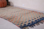 Vintage handmade runner rug 4.3 FT X 9.4 FT
