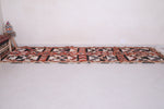 Vintage runner handmade Moroccan rug 3.6 FT X 12.2 FT