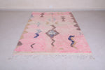 Vintage handmade berber rug 5.3 FT X 8.3 FT
