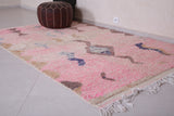 Vintage handmade berber rug 5.3 FT X 8.3 FT