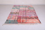 Handmade contemporary berber moroccan rug 5.1 FT X 8.7 FT