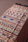 Old Moroccan Kilim 3.9 FT X 7.8 FT