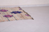 Vintage handmade runner rug 3.9 FT X 5.6 FT
