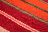 Moroccan handmade handwoven kilim rug pouf