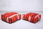 Moroccan handmade handwoven kilim rug pouf