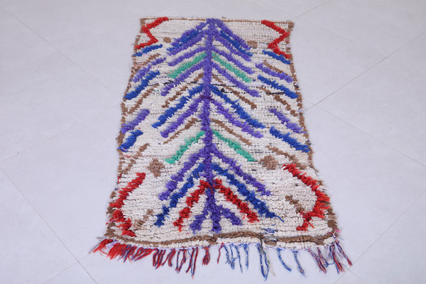 Moroccan runner rug – 2.6 x 5.1 FT | Vibrant handmade design