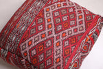 Two Handmade Moroccan Kilim berber woven Poufs