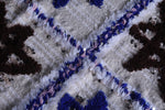 Colorful Vintage berber Beni ourain rug 5.1 FT X 9.5 FT
