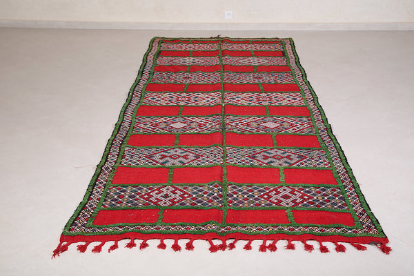 Long Moroccan berber rug 4.6 FT X 10.6 FT