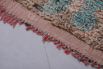 Vintage handmade moroccan hallway rug 5.1 FT X 11.7 FT