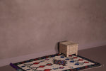 Small handmade azilal carpet 3.3 FT X 5.3 FT
