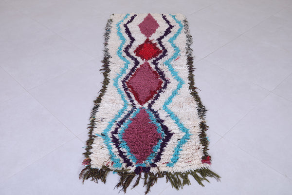Moroccan runner rug – Bold geometric design 2 x 6.2 FT