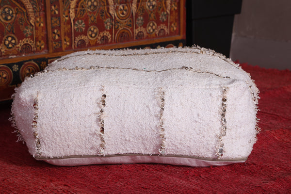 Moroccan handmade berber ottoman pouf – Traditional handwoven pouf