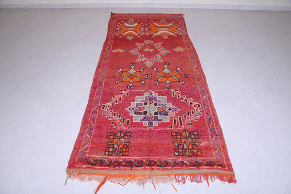 Vintage Handmade Moroccan Hallway Rug | 4 x 10 ft
