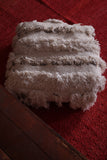 Moroccan flatwoven berber rug pouf ottoman