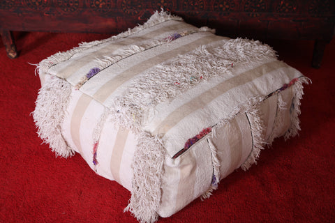 Ottoman berber moroccan handmade rug Pouf