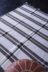Square handmade berber moroccan rug 5.7 FT X 6.6 FT