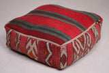 Two Moroccan berber rug handmade Kilim Poufs