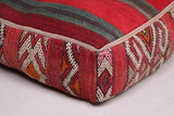 Two Moroccan berber rug handmade Kilim Poufs