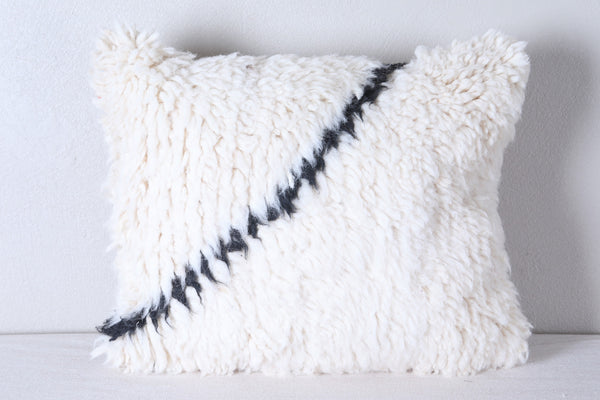 Two moroccan handwoven rug pillows