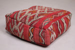 Two Moroccan berber rug handmade Kilim Poufs