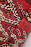 Two Moroccan berber rug handmade Kilim Poufs