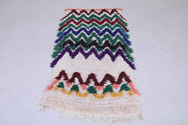 Handwoven Moroccan Rug 2.6 x 5.8 ft | Zigzag Vibrancy