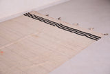 Square handwoven berber Moroccan rug ,  6 FT X 7.6 FT