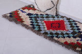 Colourful handmade moroccan runner rug 2.4 FT X 6.2 FT