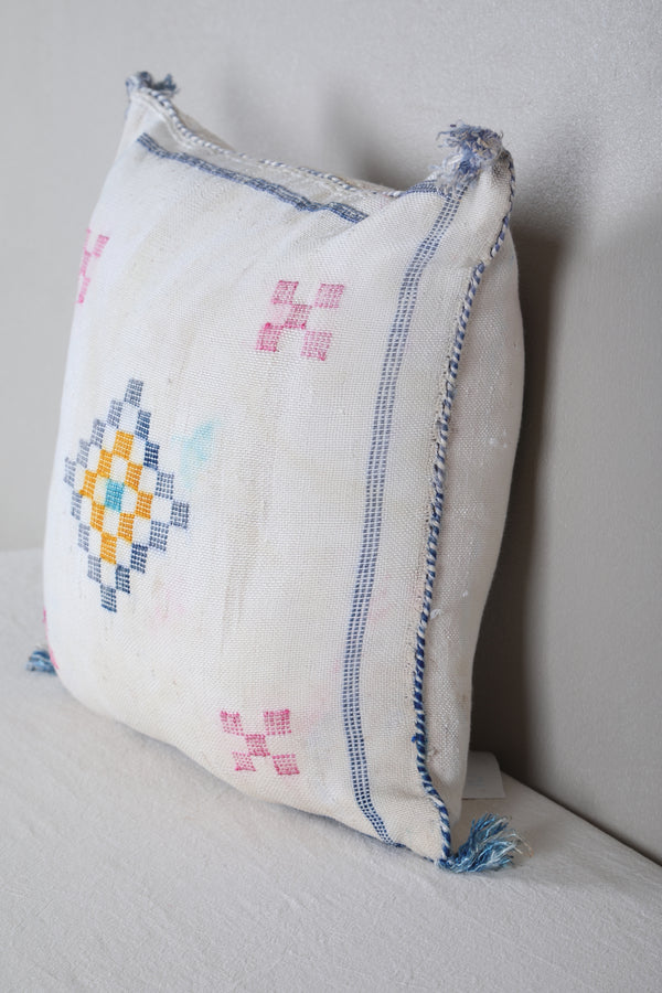 Vintage kilim moroccan pillow 17.7 INCHES X 17.7 INCHES