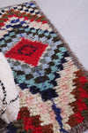 Colourful handmade moroccan runner rug 2.4 FT X 6.2 FT