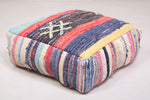 Berber Moroccan old handmade rug Kilim Pouf