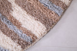 Rounded custom rug, Moroccan berber rug Round
