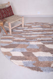 Rounded custom rug, Moroccan berber rug Round