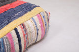 Berber Moroccan old handmade rug Kilim Pouf