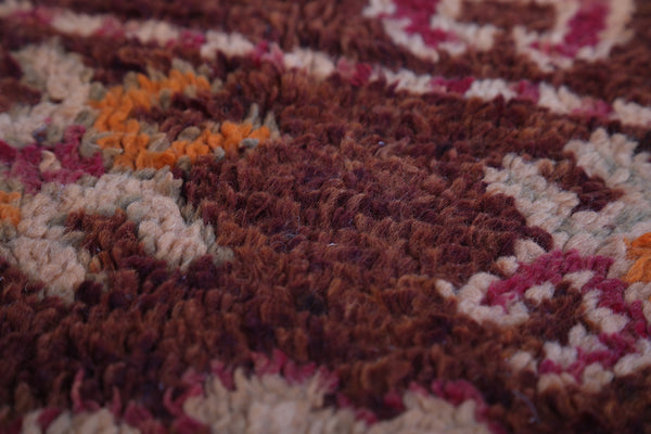 Fabulaus handmade moroccan old Rug 3.2 FT X 6.3 FT
