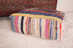 Berber Moroccan old handmade rug Kilim Pouf