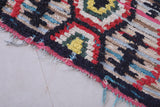 Colourful handmade moroccan berber rug 2.4 FT X 6.4 FT