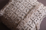 Two Moroccan handmade berber rug Poufs